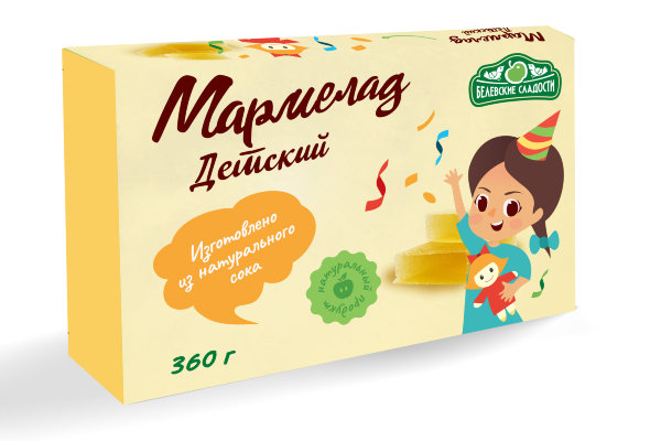 №2 Мармелад  "Детский" белевский 360г   в Снежинске
