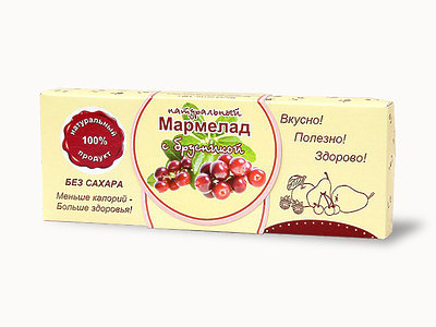  Мармелад натуральный "Брусника" 140г в Снежинске