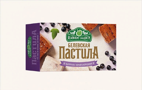 №2 Пастила  200г диетическая с ЧЁРНОЙ Смородиной, НОВЫЙ ФОРМАТ (4*50г)   в Снежинске