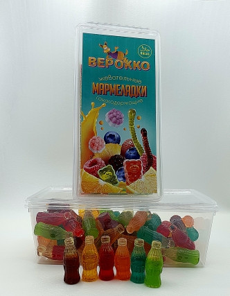  Жевательный мармелад Бутылочки, 250г      в Снежинске