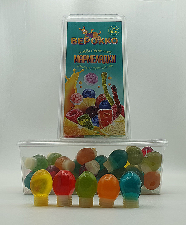 №2 Жевательный мармелад Лампочки, 250г      в Снежинске